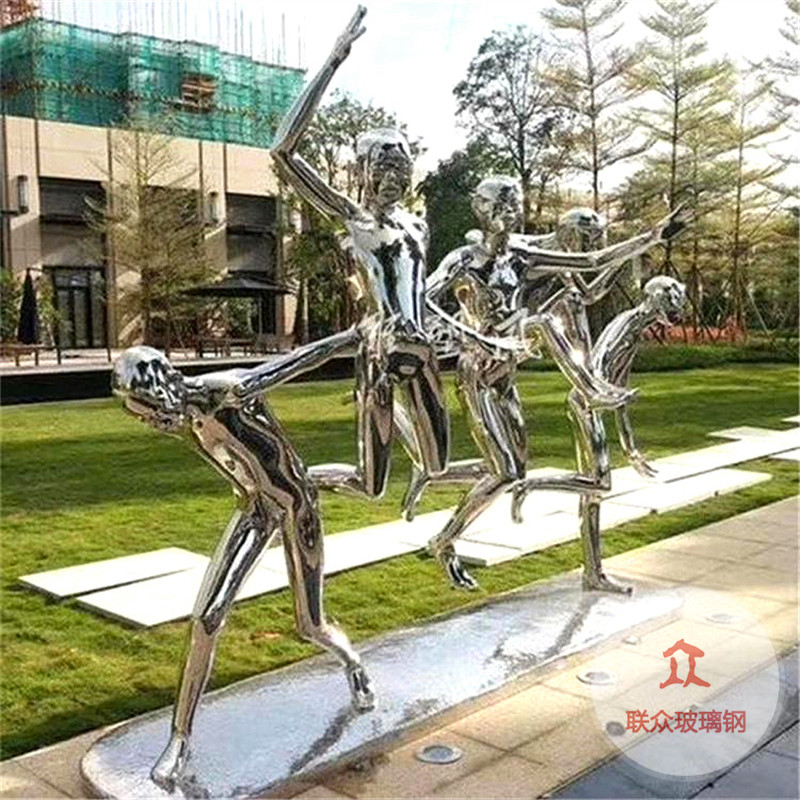大型玻璃鋼雕塑定制戶(hù)外景觀幾何鹿不銹鋼雕塑熊廣場(chǎng)商業(yè)美陳擺件