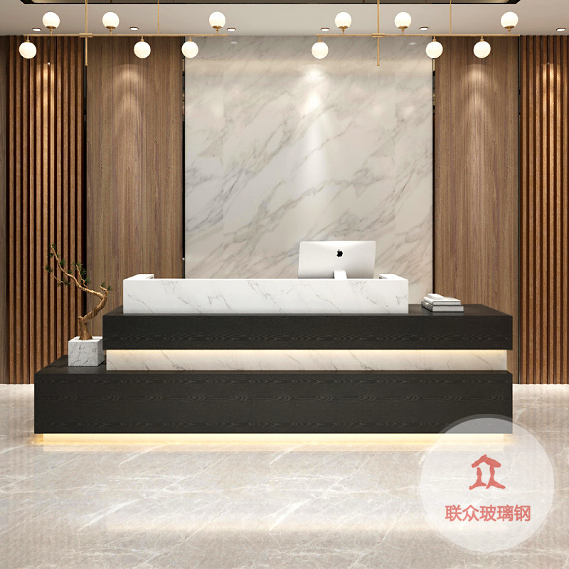 異形烤漆前臺(tái)桌柜玻璃鋼吧臺(tái)公司接待臺(tái)導(dǎo)醫(yī)臺(tái)收銀臺(tái)工廠支持定制
