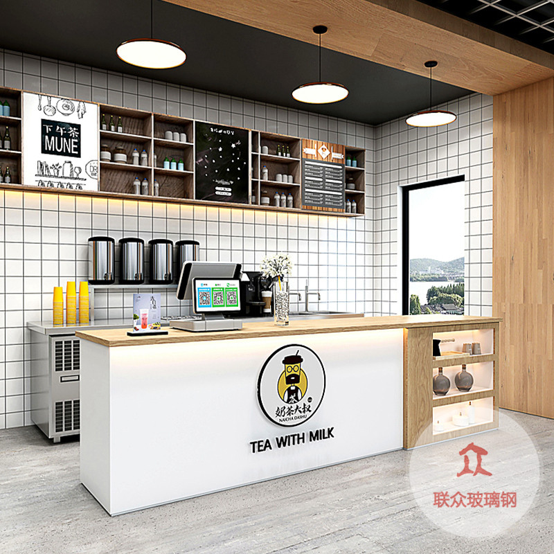 大型創(chuàng)意異形玻璃鋼烤漆前臺接待臺公司大堂售樓部服務臺吧臺廠家