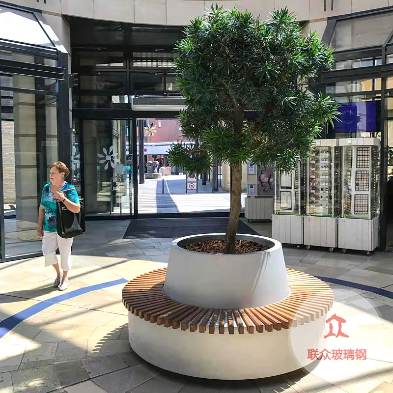 戶(hù)外樹(shù)池玻璃鋼座椅室外公園玻璃鋼凳子商場(chǎng)休閑椅子美陳長(zhǎng)條坐凳